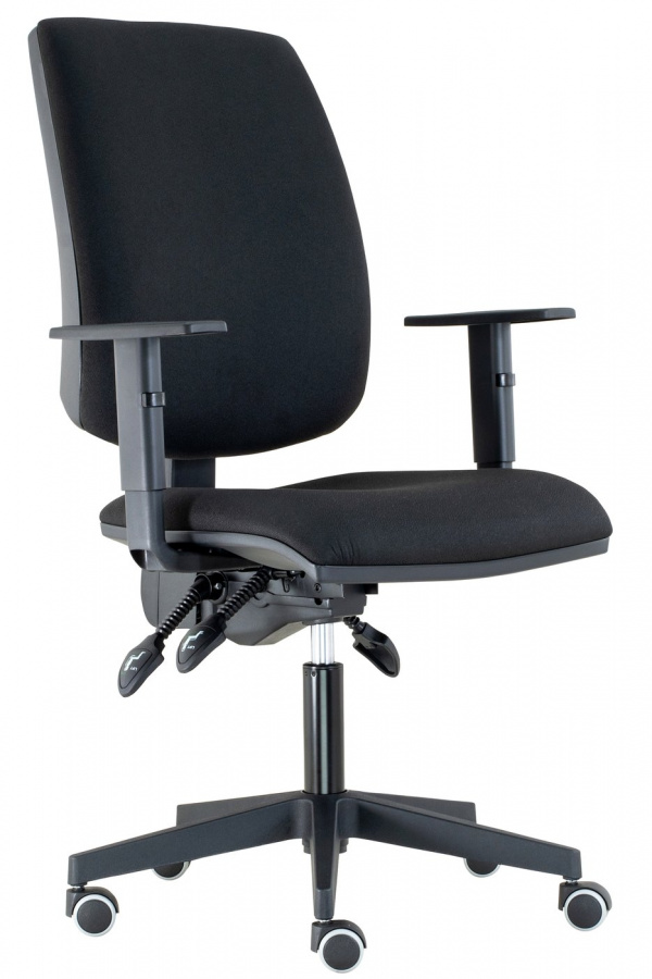 Kancelářská židle YORK ŠÉF s područkami, BLACK 27