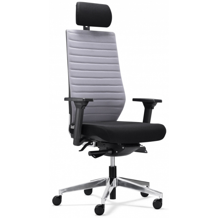 kancelářská židle LaFresca šedočerná