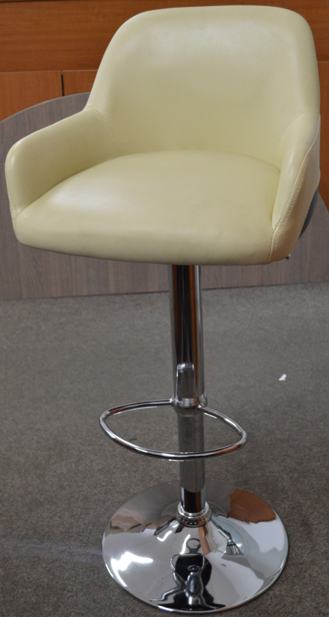 Barová židle krémová koženka, sleva č. AOJ252 gallery main image