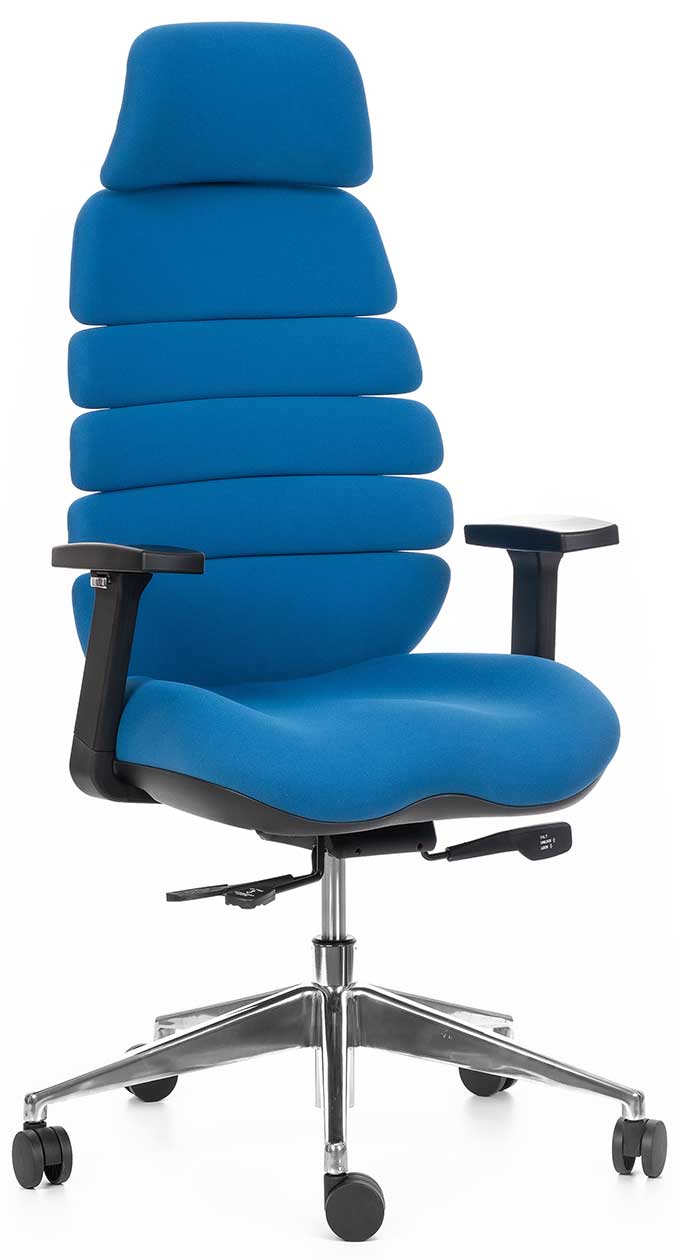 Levně MERCURY kancelářská židle SPINE modrá s PDH