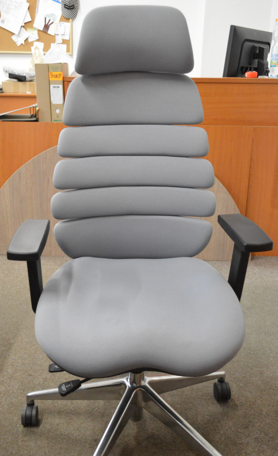 kancelářská židle SPINE šedá s PDH č.AOJ481 gallery main image