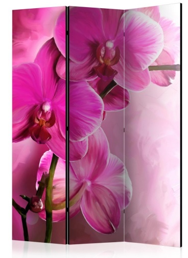 Paraván růžové orchideje 3 dílný gallery main image