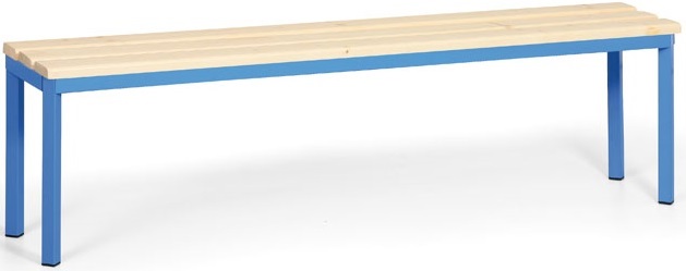 Levně KOVO PRAKTIK Šatní lavice 1,5 m, modrá podnož