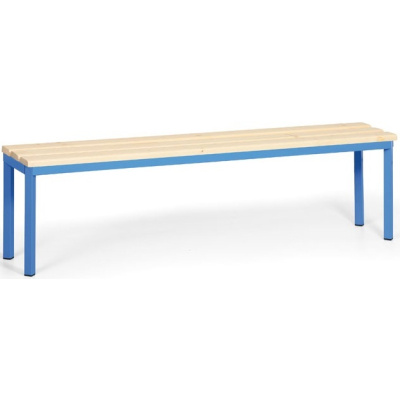 Šatní lavice 1,5 m, modrá podnož