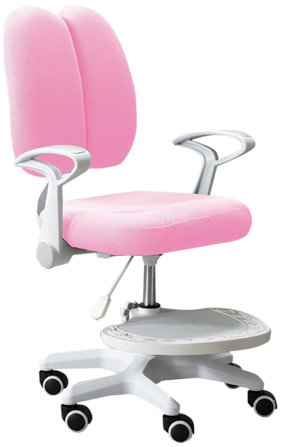 Levně TEMPO KONDELA Rostoucí židle ANAIS s podnoží a šlemi, růžová