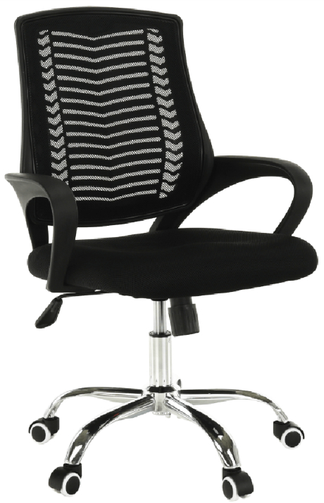 Kancelářská židle, černá/chrom, IMELA TYP 2