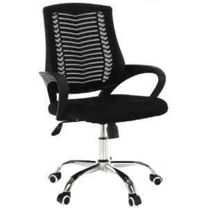 Kancelárská stolička, čierna/chrom, IMELA TYP 2