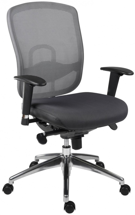 Levně ANTARES kancelářská židle OKLAHOMA šedá bez podhlavníku