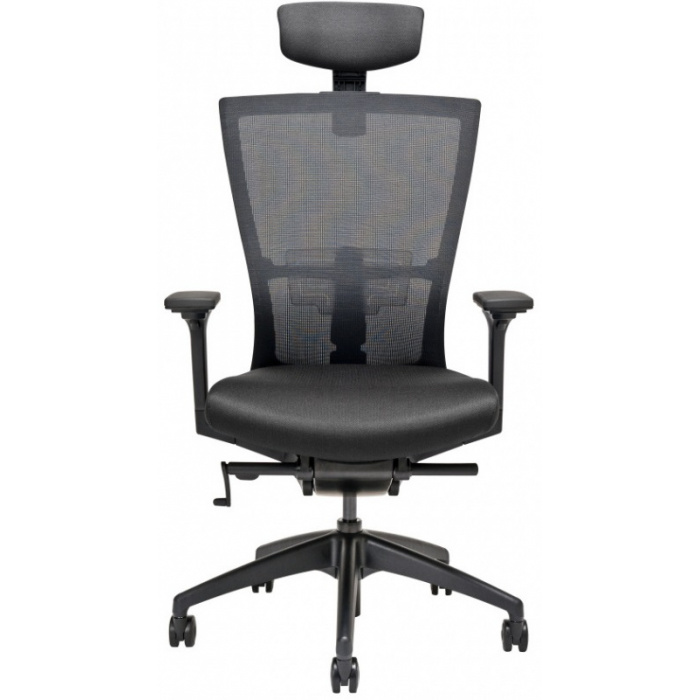 kancelářská židle MERENS s podhlavníkem černá č.AOJ832S