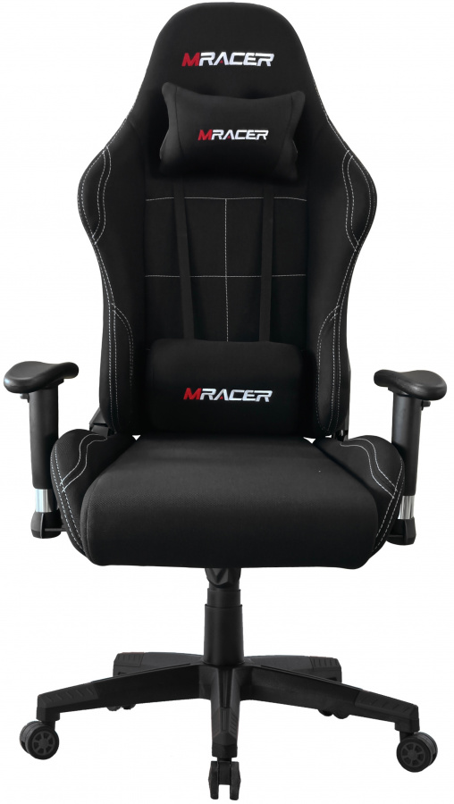 Herní židle MRacer látková, černá gallery main image