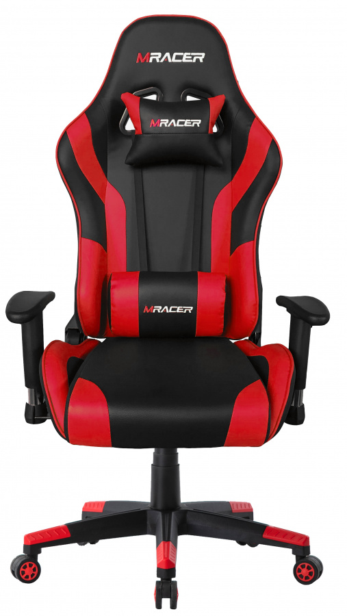Herní židle MRacer koženka, černo-červená gallery main image