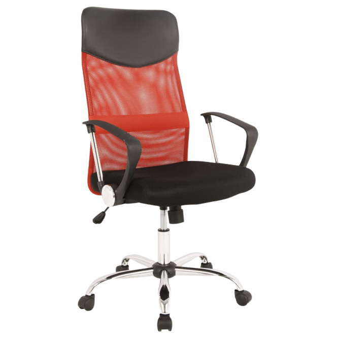 Kancelářská židle Q025 černo-červená Prezident II