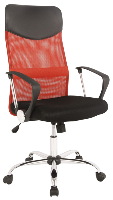 Kancelářská židle Q025 černo-červená Prezident II gallery main image