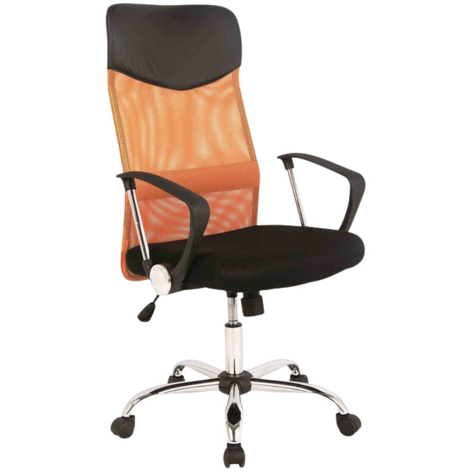 Kancelářská židle Q025 černo-oranžová Prezident II