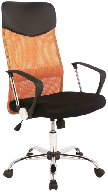 Kancelářská židle Q025 černo-oranžová Prezident II