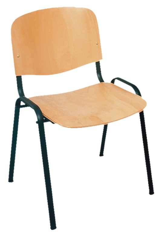 konferenční židle IMPERIA dřevěná buk/černá