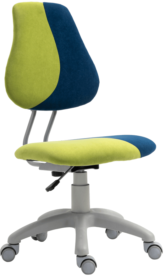 Rostoucí otočná židle RAIDON zelená/modrá/šedá gallery main image