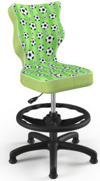detská stolička PETIT BLACK 4, futbal, oporný kruh