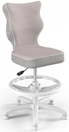 Detská stolička Petit White 4 HC + F s oporným kruhom, motýliky