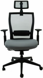 Kancelárská stolička M5 čierny plast, čierno-sivá č.AOJ1226S