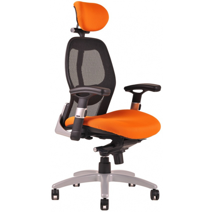 kancelářská židle SATURN NET oranžová č.AOJ1242S