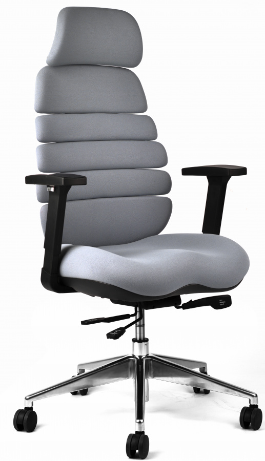 kancelářská židle SPINE šedá s PDH č.AOJ1252S gallery main image