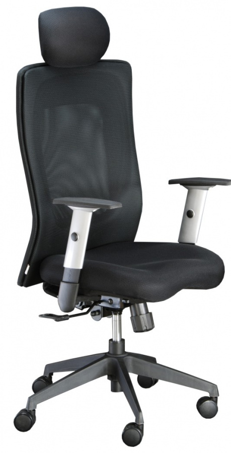 kancelářská židle LEXA s podhlavníkem, černá, č.AOJ1358S gallery main image