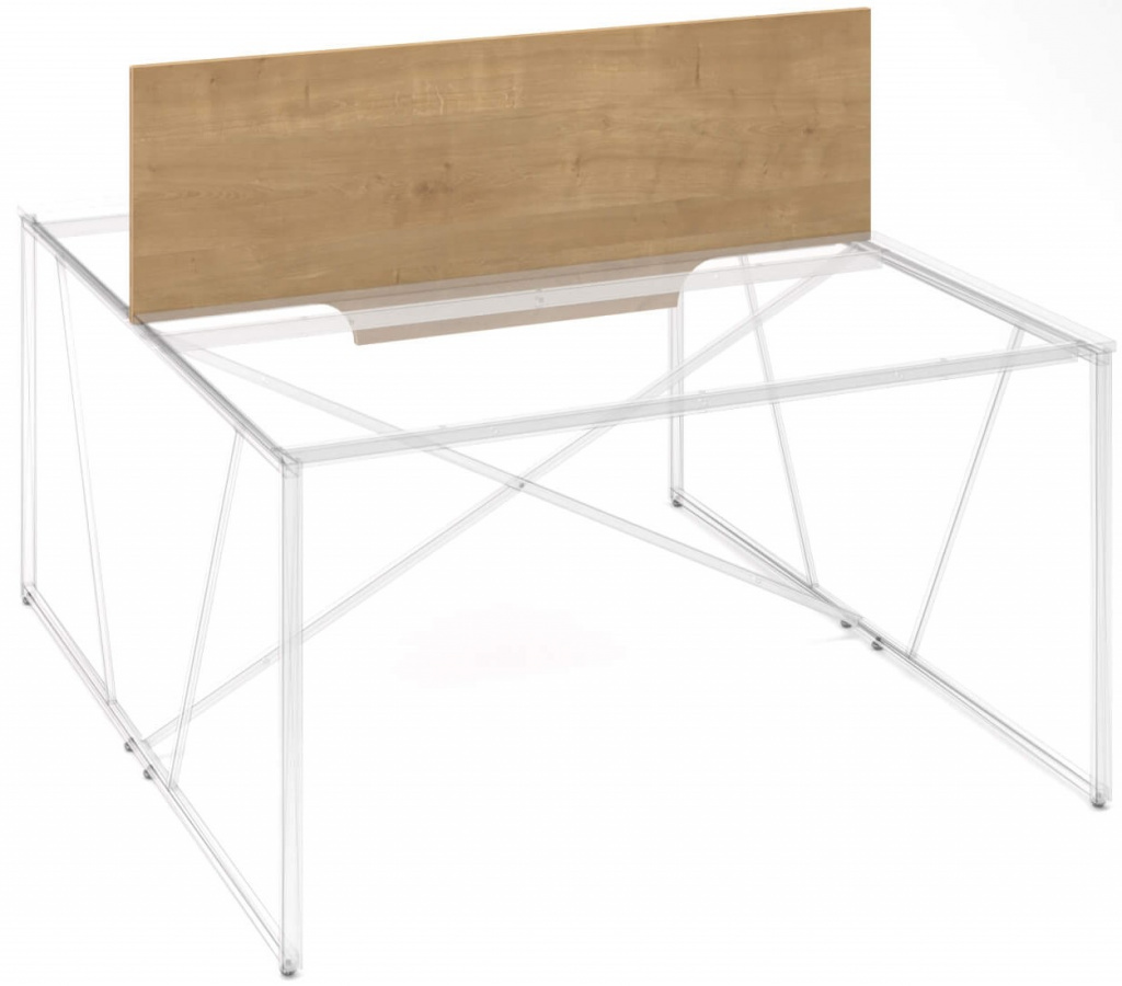 Levně LENZA Dělicí panel pro dvoumístné stoly ProX 118x1,8x50,4