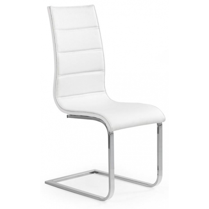 jídelní židle K104 bílá/bílá eko kůže, č.AOJ1397