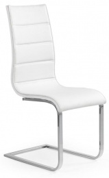 Jedálenská stolička K104 biela/biela eko koža, č.AOJ1397