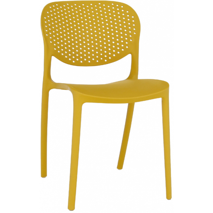 Stohovatelná židle FEDRA NEW, žlutá