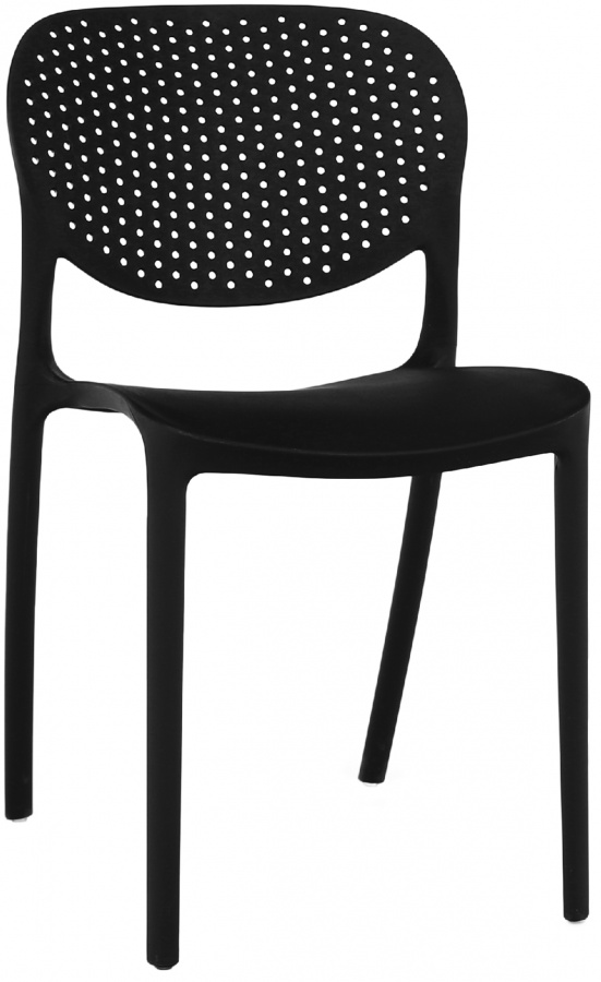 Levně TEMPO KONDELA Stohovatelná židle FEDRA NEW, černá