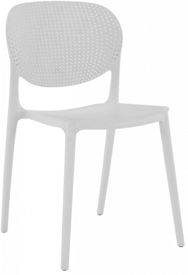 Stohovatelná židle FEDRA NEW, bílá