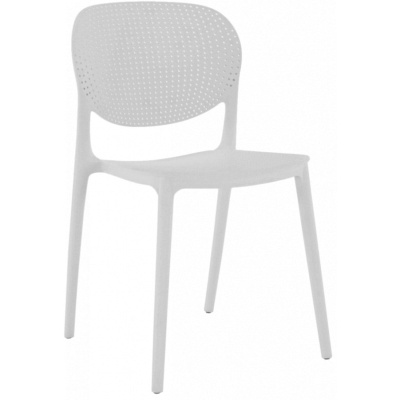 Stohovateľná stolička FEDRA NEW, biela