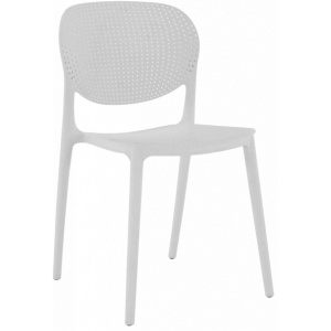 Stohovateľná stolička FEDRA NEW, biela