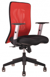 kancelárska stolička CALYPSO červeno-čierna
