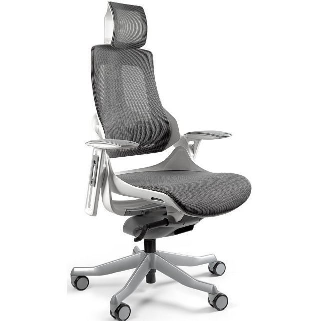 Kancelářská židle WAU bílá, síťovina Charcoal