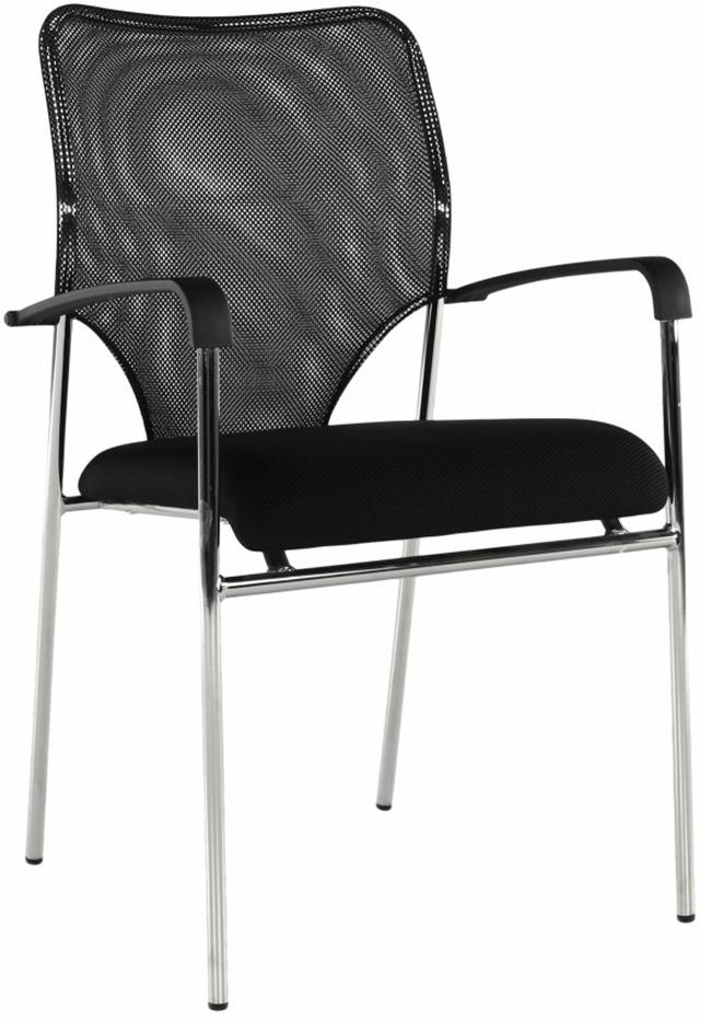 Levně TEMPO KONDELA Konferenční židle, UMUT, černá