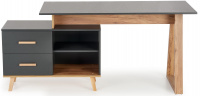 Psací stůl SERGIO XL, antracit/ dub wotan