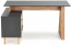 Psací stůl SERGIO XL, antracit/ dub wotan