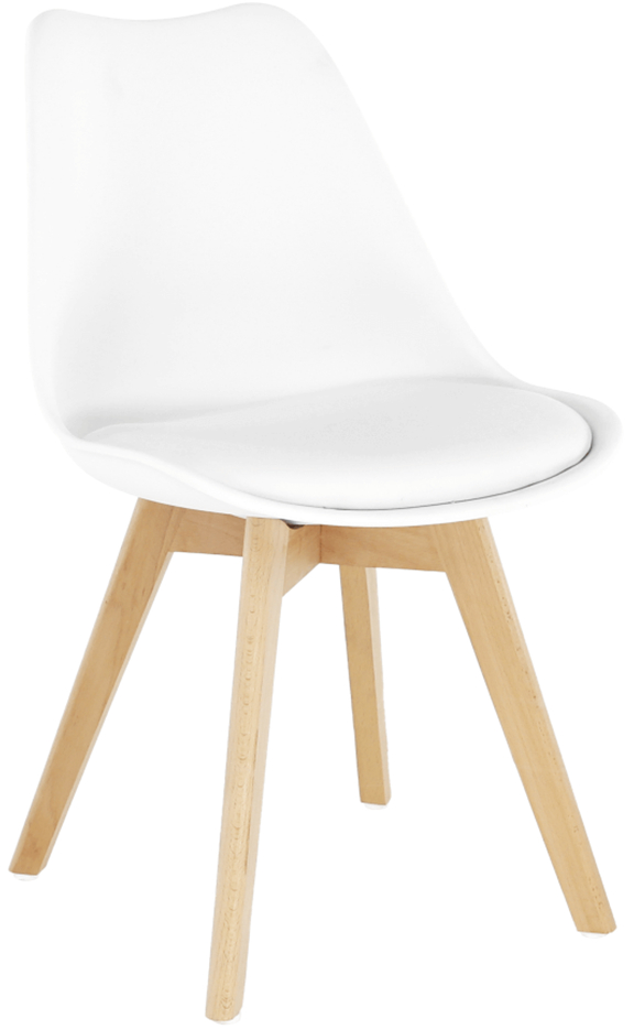 Jídelní židle BALI 2 NEW, bílá/buk