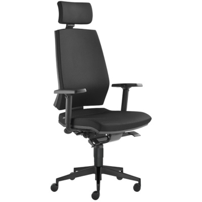 Kancelárska stolička STREAM 280-SYS, čierná skladová