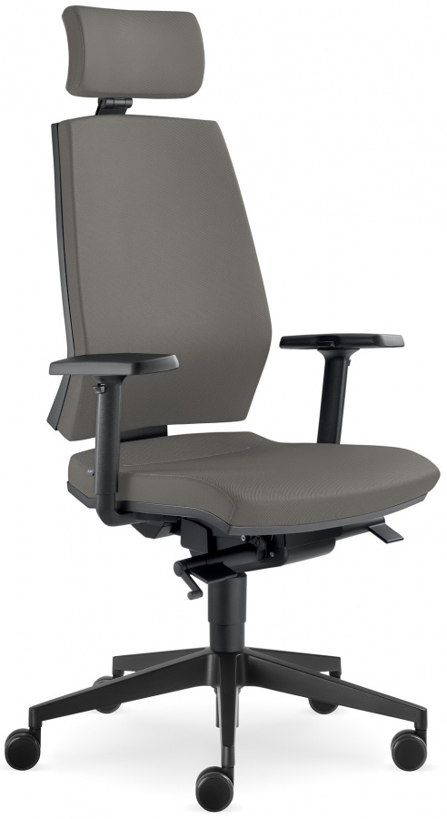 Levně LD SEATING Kancelářská židle STREAM 280-SYS PDH, posuv sedáku, tm.šedá skladová