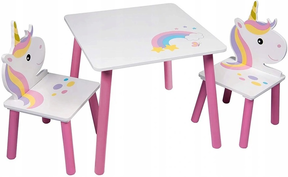 Dětský stůl s židlemi JEDNOROŽEC gallery main image