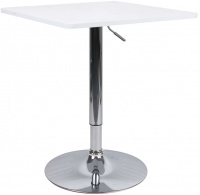Barový stůl s nastavitelnou výškou FLORIAN 2 NEW, bílý