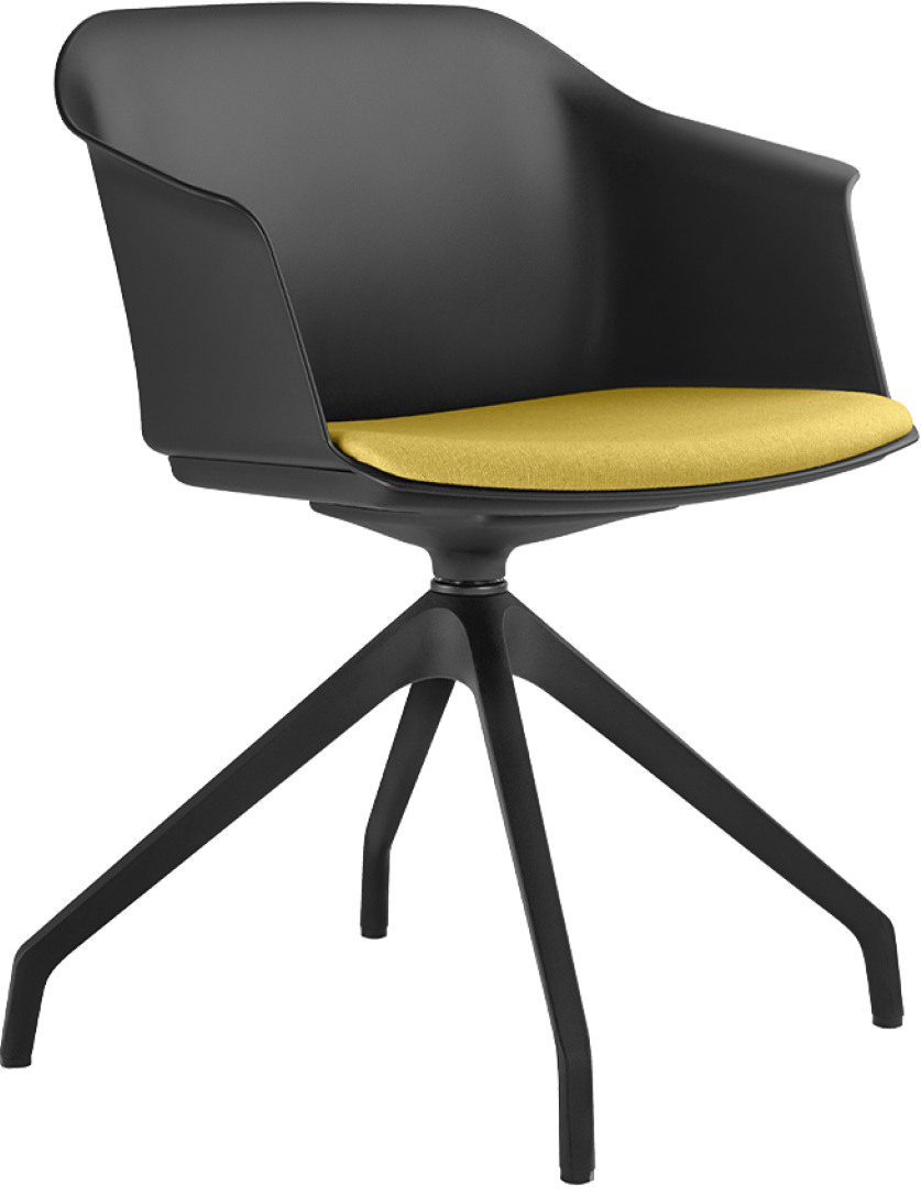 Levně LD SEATING Konferenční židle WAVE 030, F90-BL, černý kříž