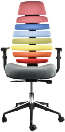 Kancelárska stolička FISH BONES PDH čakrové farby