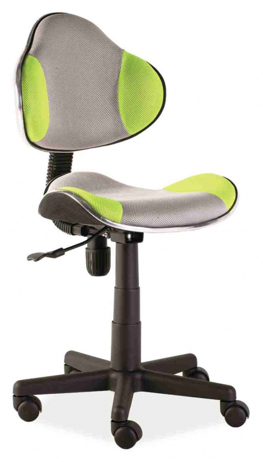 Levně SIGNAL dětská židle Q-G2 šedo-zelená