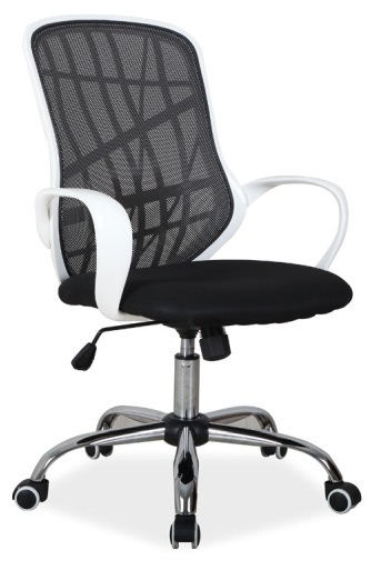 kancelářská židle DEXTER černo-bílá gallery main image