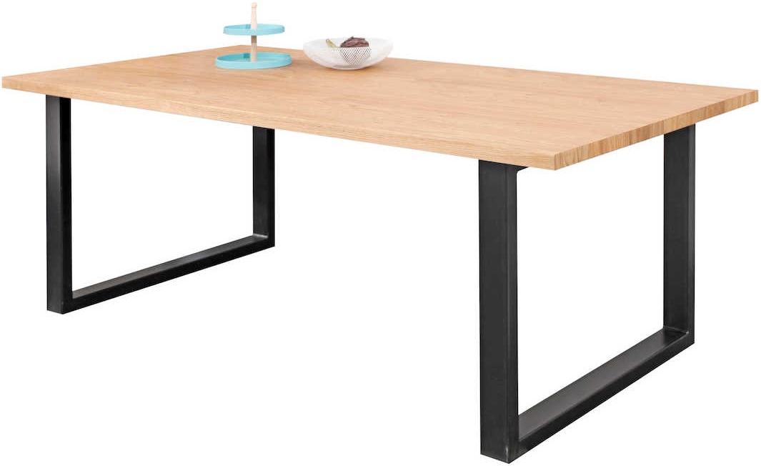 Levně MEBLE PYKA Jídelní stůl MATIN s deskou v celku 90-140 cm